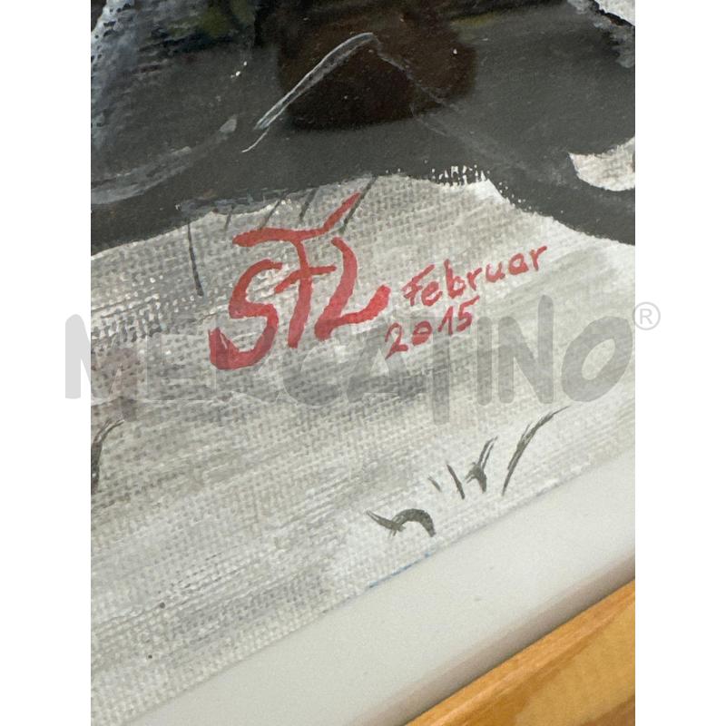 QUADRO ACRILICO SU TELA PAESAGGGIO SFL | Mercatino dell'Usato Teramo 2