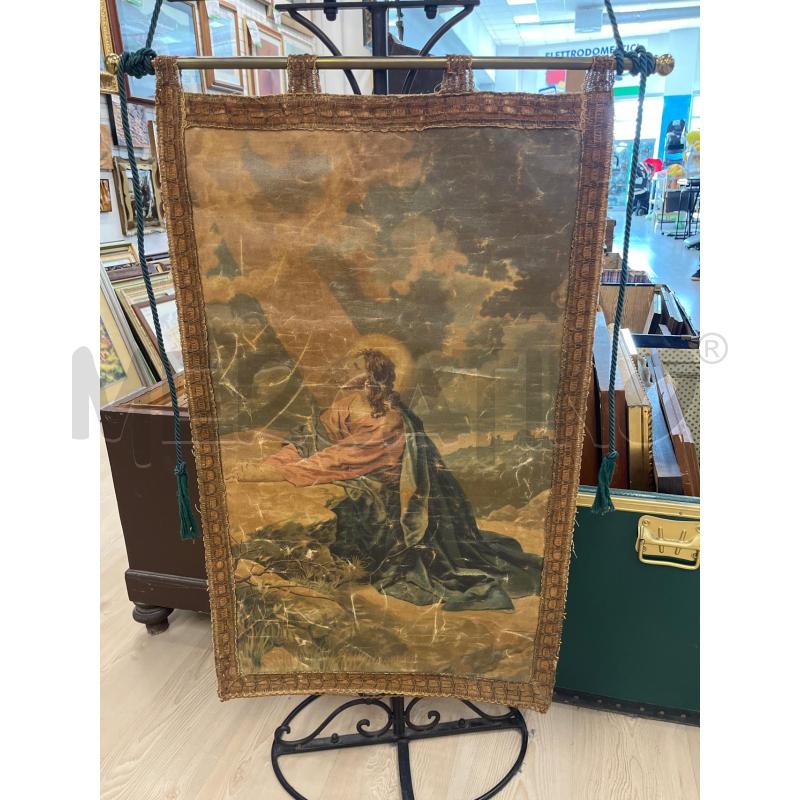 QUADRO ARAZZO O STENDARDO STAMPA RELIGIOSA CRISTO  | Mercatino dell'Usato Teramo 1