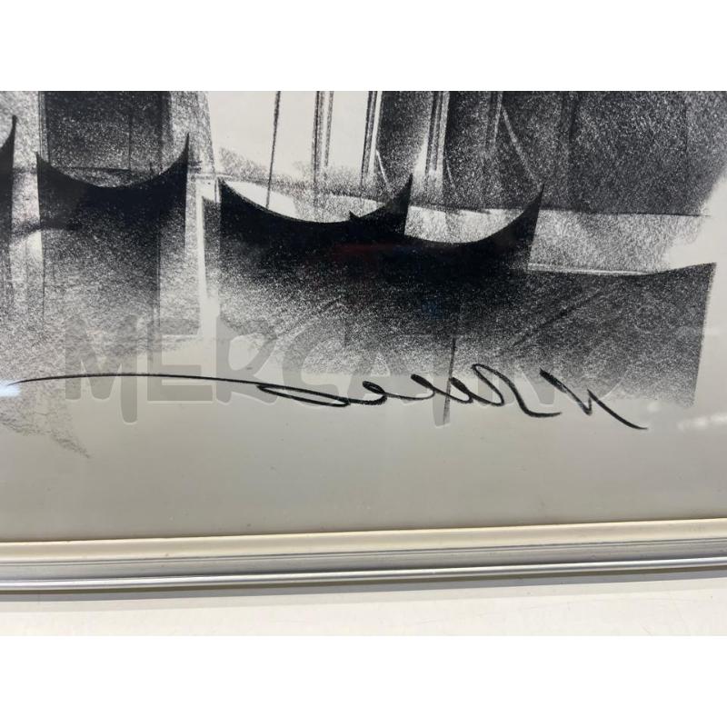 QUADRO CARBONCINO 40X30 PONTE RIALTO VENEZIA  | Mercatino dell'Usato Teramo 2