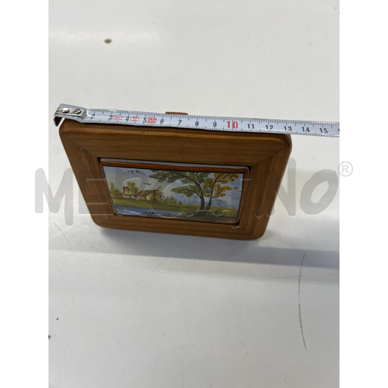 QUADRO CASTELLI MAIOLICA PAESAGGIO CORNICETTA LEGNO | Mercatino dell'Usato Teramo 4