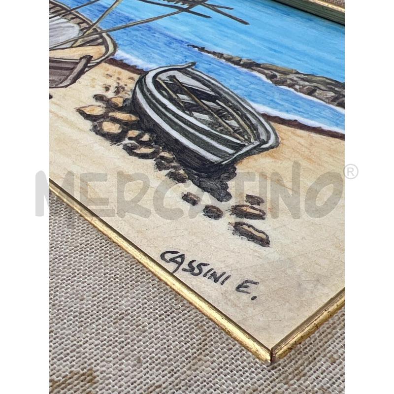 QUADRO CERAMICA CASSINI E. BARCHETTE RIVA AL MARE | Mercatino dell'Usato Teramo 4