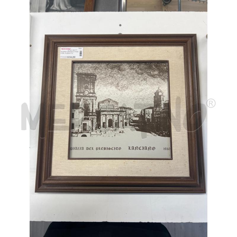 QUADRO CERAMICA PIAZZA DEL PLEBISCITO  | Mercatino dell'Usato Teramo 1