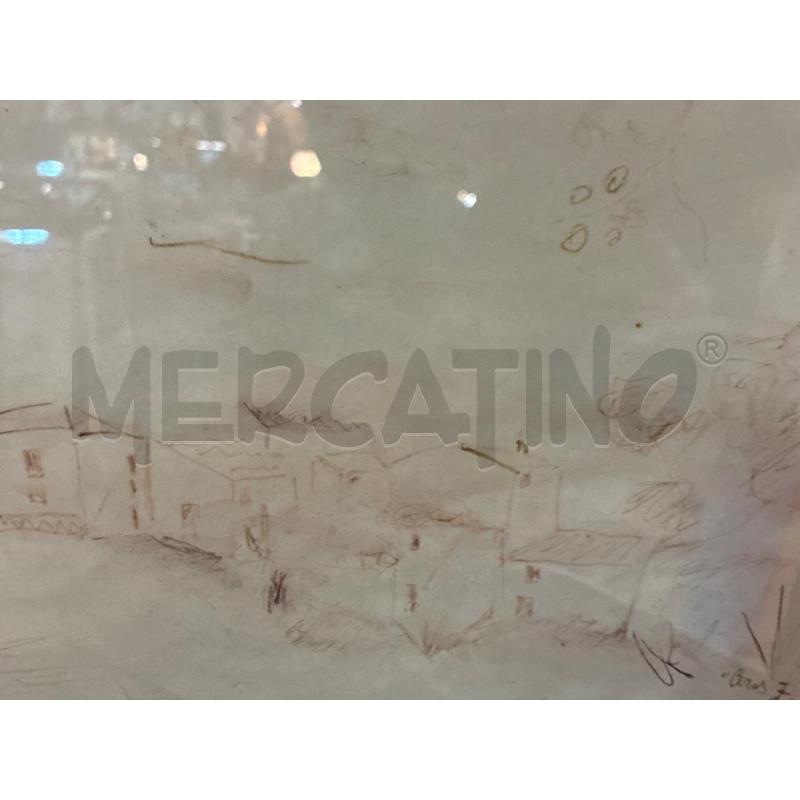 QUADRO CEROS 79 PAESE SCHIZZO CHINA SU CARTA  | Mercatino dell'Usato Teramo 4