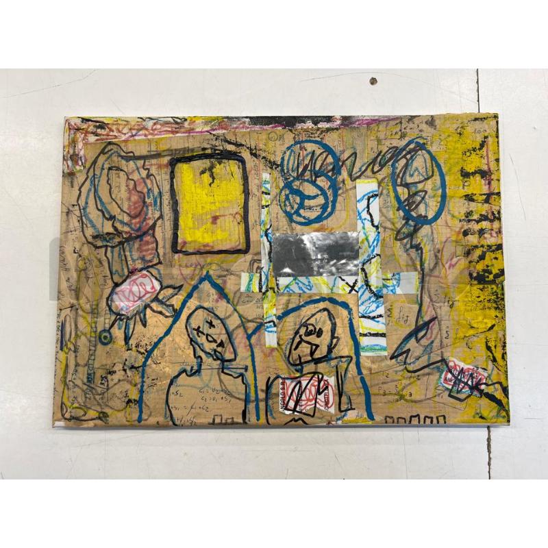 QUADRO DIEGO NICCHI ASTRATTO SU TELA | Mercatino dell'Usato Teramo 1