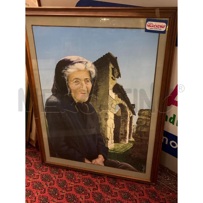 QUADRO DIPINTO AD OLIO LA GATTARA DI TERAMO  ANFITEATRO CON C ALFONZI 5 9 1980 MISURE CORN 97X75 | Mercatino dell'Usato Teramo 4