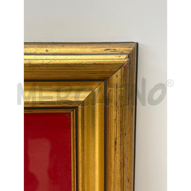 QUADRO DIPINTO CERAMICA CASTELLI RETTANG+ CORNICE GRANDE DORATA . FIRMA DI SILVESTRE PAESAGGIO | Mercatino dell'Usato Teramo 3
