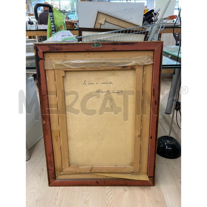 QUADRO DIPINTO DONNA PIN UP CLAUDIO SACCHI 70X50 + CORNICE | Mercatino dell'Usato Teramo 3