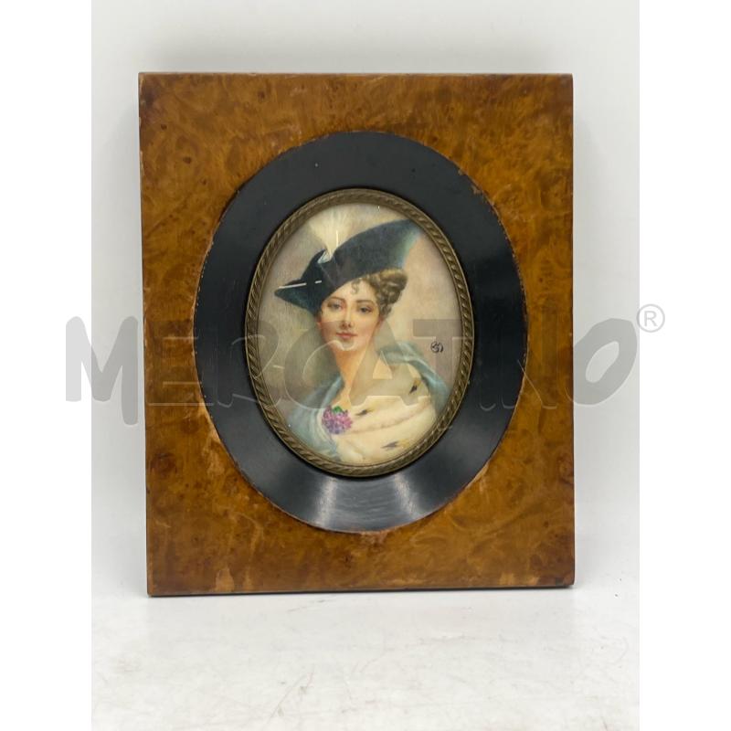 QUADRO DIPINTO EPOCA DONNA OVALE T RADICA  | Mercatino dell'Usato Teramo 1
