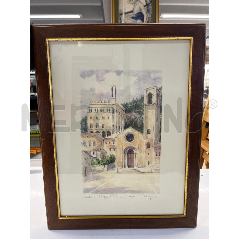 QUADRO GUBBIO PIAZZA DI SANGIOVANNI  | Mercatino dell'Usato Teramo 1