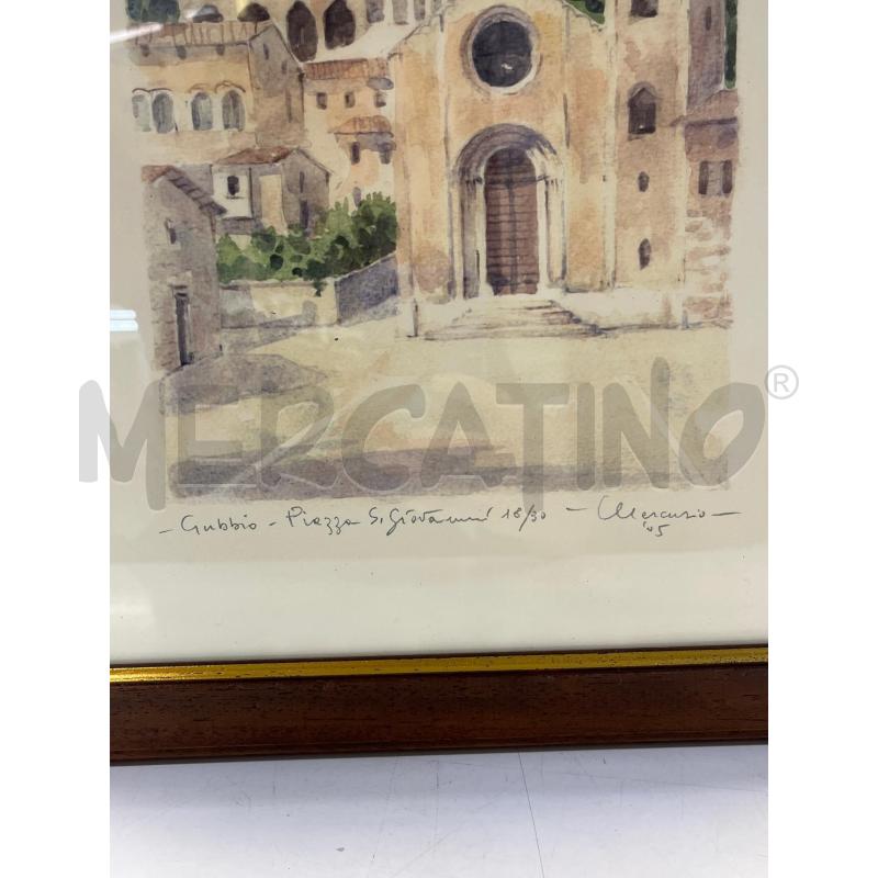 QUADRO GUBBIO PIAZZA DI SANGIOVANNI  | Mercatino dell'Usato Teramo 2