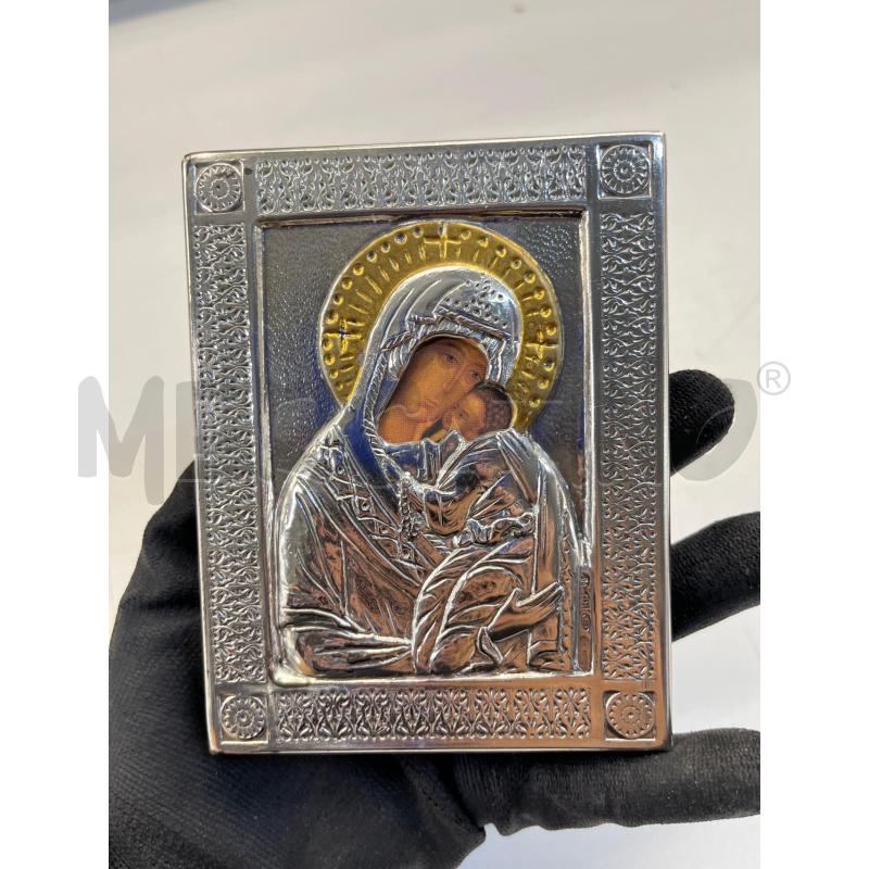 QUADRO ICONA PICCOLA LAM ARG MADONNA CON BAMBINO | Mercatino dell'Usato Teramo 2
