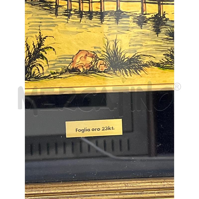 QUADRO LAM DORATO GRANDE PAESAGGIO | Mercatino dell'Usato Teramo 2