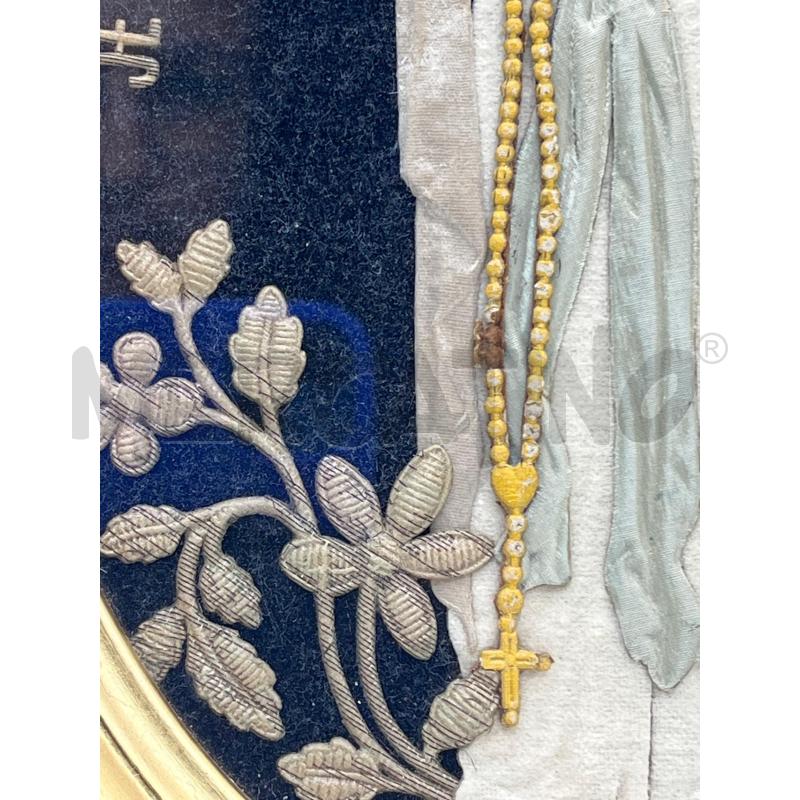 QUADRO MADONNA FATTA A MANO OVALE LEGNO DOR | Mercatino dell'Usato Teramo 2