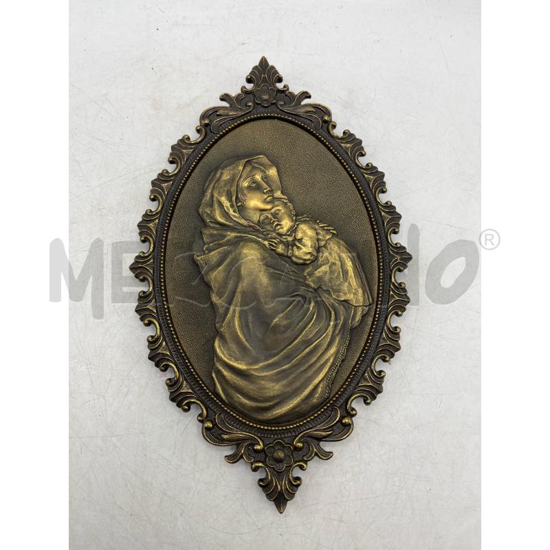 QUADRO MADONNA IN METALLO | Mercatino dell'Usato Teramo 1