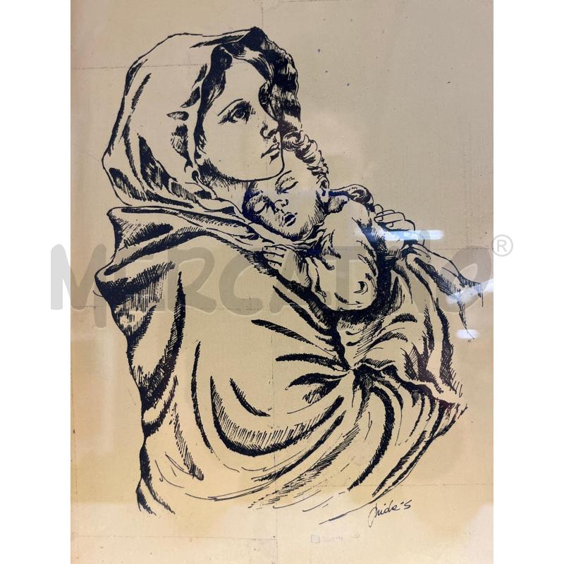 QUADRO MADONNA SU LAMINA DORATA CORNICETTA LEGNO | Mercatino dell'Usato Teramo 2