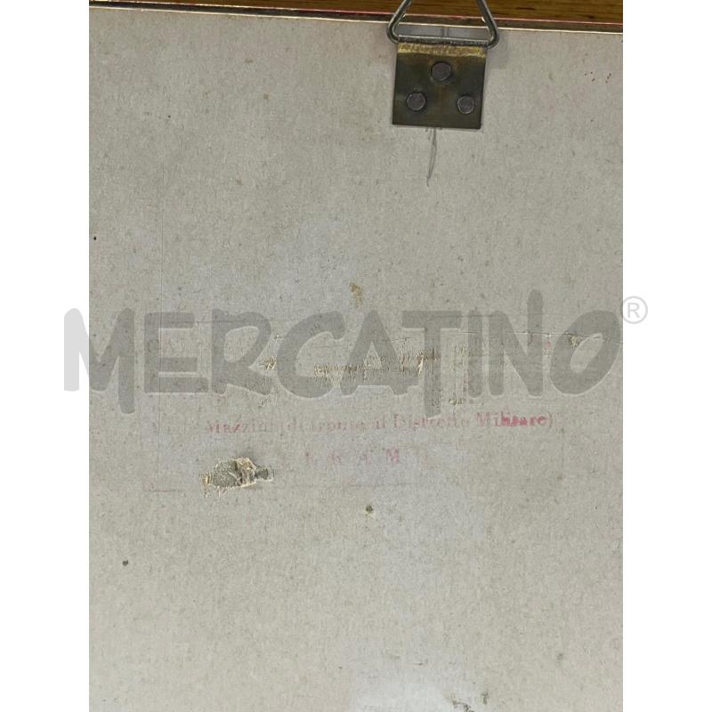 QUADRO MAIOLICA CASTELLI CERAMICA VOLTO UOMO ANTICA MISURE PIASTRELLA 22X18CM + CORNIC 48X36 | Mercatino dell'Usato Teramo 4