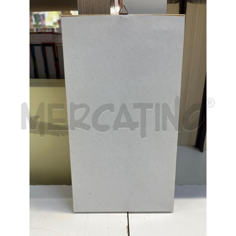 QUADRO MAIOLICA CERAMICA MARINI - VIOLINISTA RINASCIMENTALE + CORNICE LEGNO DORATA | Mercatino dell'Usato Teramo 3