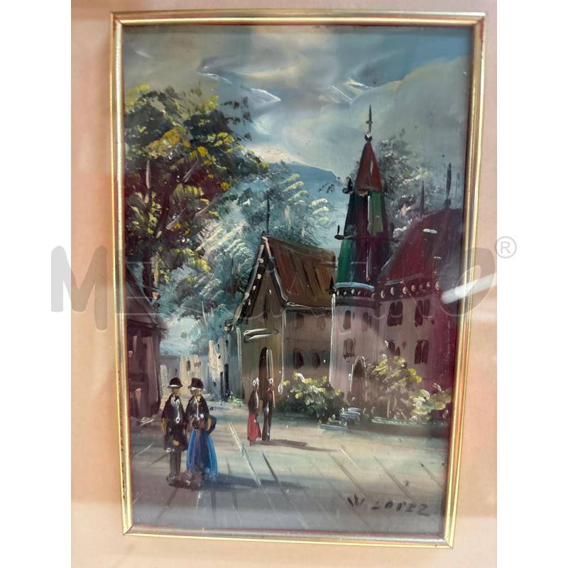 QUADRO OLIO DIPINTO W LOPEZ CORNICETTA | Mercatino dell'Usato Teramo 1