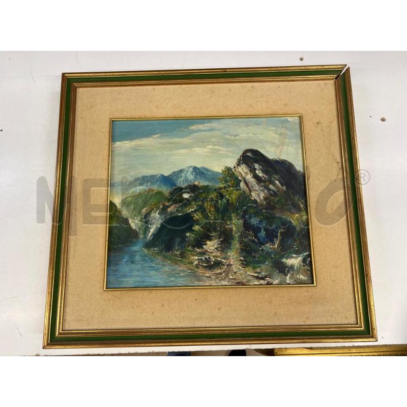 QUADRO OLIO SU TELA PAESAGGIO | Mercatino dell'Usato Teramo 1