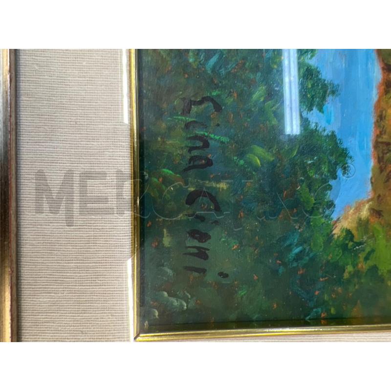 QUADRO OLIO SU TELA PAESAGGIO LINA CIONI | Mercatino dell'Usato Teramo 2