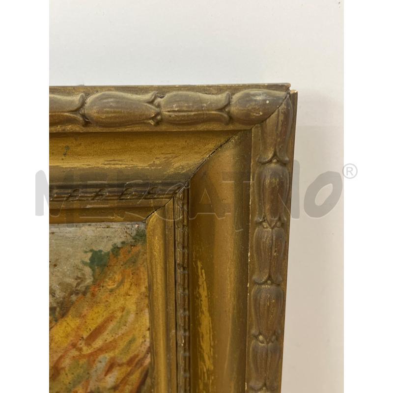 QUADRO OLIO SU TELA SCENA PASTORI CON CARRETTO  30X20 | Mercatino dell'Usato Teramo 5