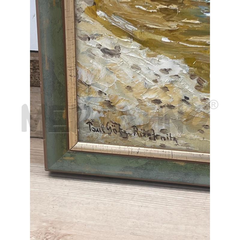 QUADRO OLIO SU TELA STILE IMPRESIONISMO PAESAGGIO TEDESCO | Mercatino dell'Usato Teramo 2