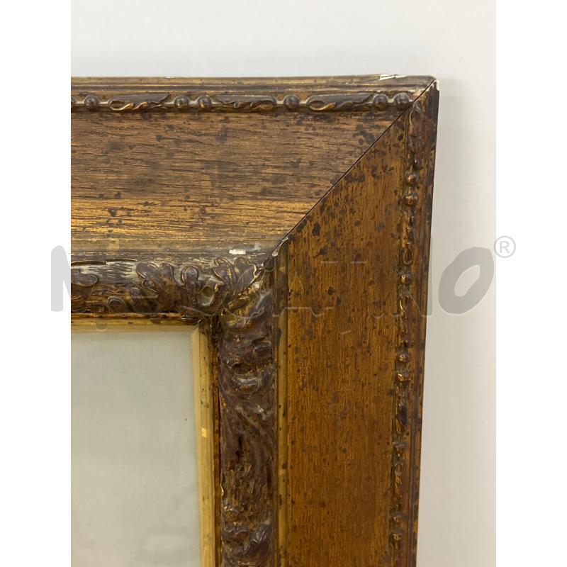 QUADRO OLIO SU TELA VOLTO BIMBO + CORNICE DORATA IMPORTANTE 33X26 CM | Mercatino dell'Usato Teramo 3