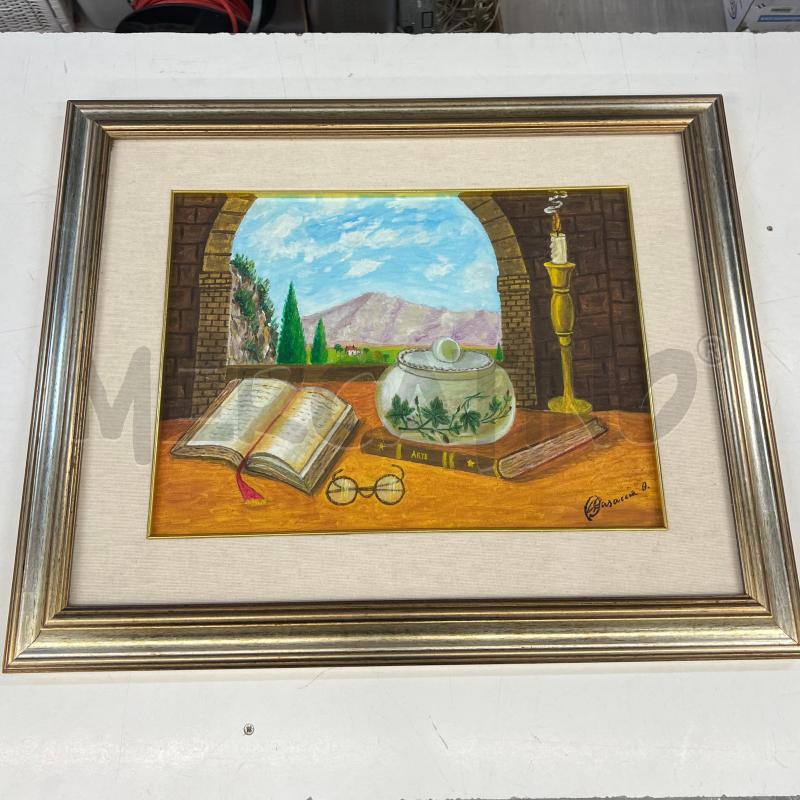 QUADRO OLIO SU TELA + CORNICE ARGENTATA | Mercatino dell'Usato Teramo 1
