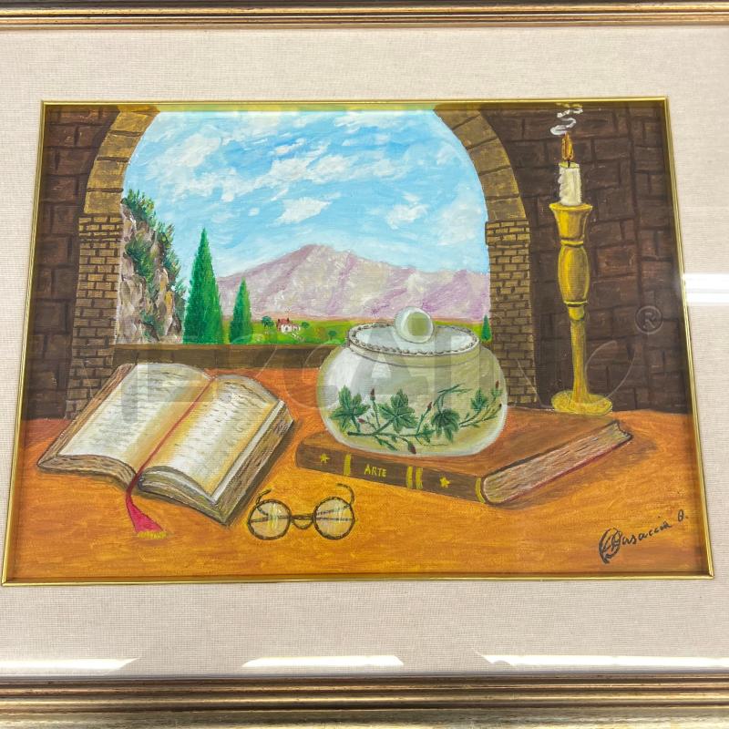 QUADRO OLIO SU TELA + CORNICE ARGENTATA | Mercatino dell'Usato Teramo 2