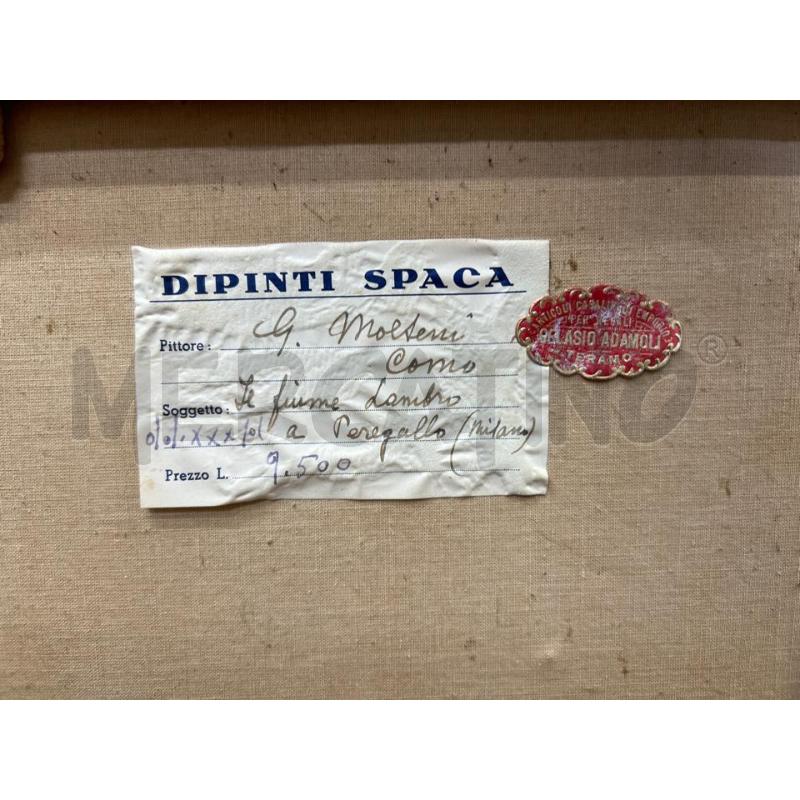 QUADRO PAESAGGIO OLIO SU TELA + CORNICE DORATA | Mercatino dell'Usato Teramo 2
