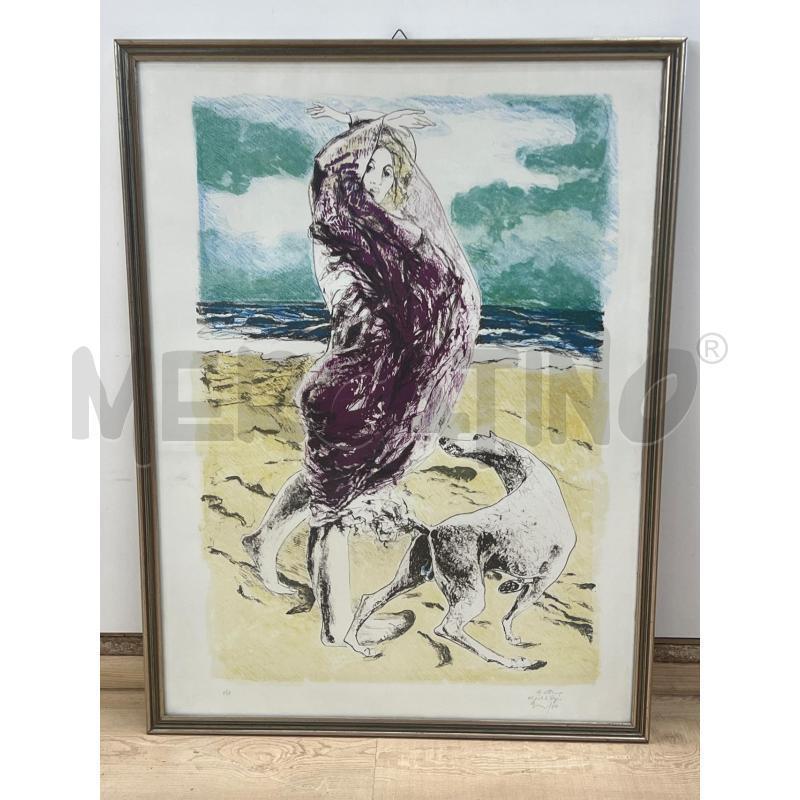 QUADRO PROVA D'AUTORE LITOGRAFIA ENNIO CALABRIA   56X76  | Mercatino dell'Usato Teramo 1