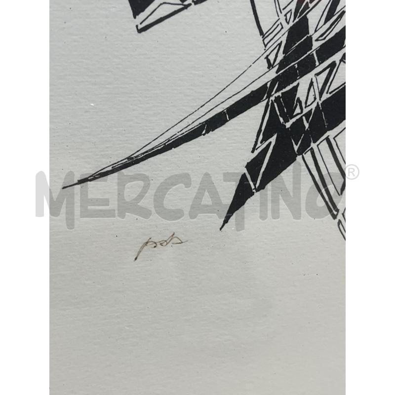 QUADRO RODOMONTI TERAMO CHINA NERA GEOMETRICO | Mercatino dell'Usato Teramo 3