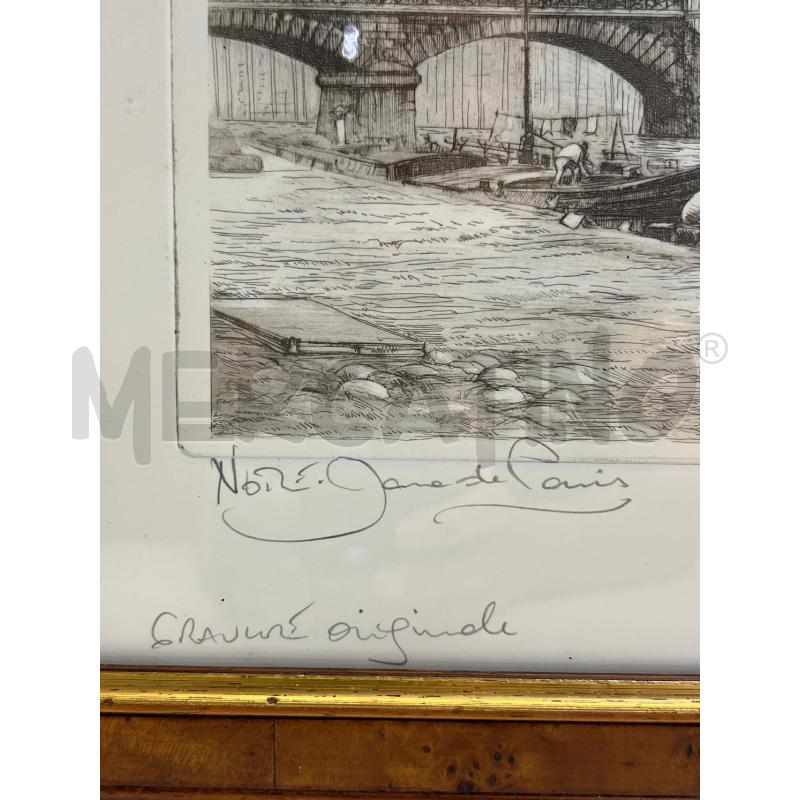 QUADRO STAMPA NOTRE DAME + CORNCIE LEGNO | Mercatino dell'Usato Teramo 2