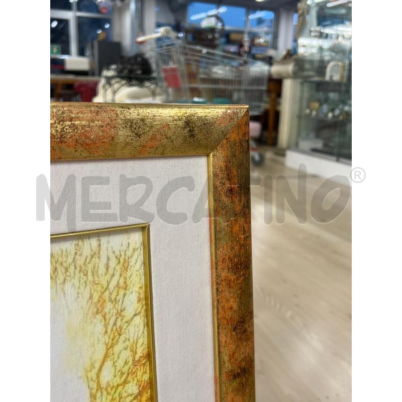 QUADRO TRAMONTO CORNICE LEGNO DORATA | Mercatino dell'Usato Teramo 2