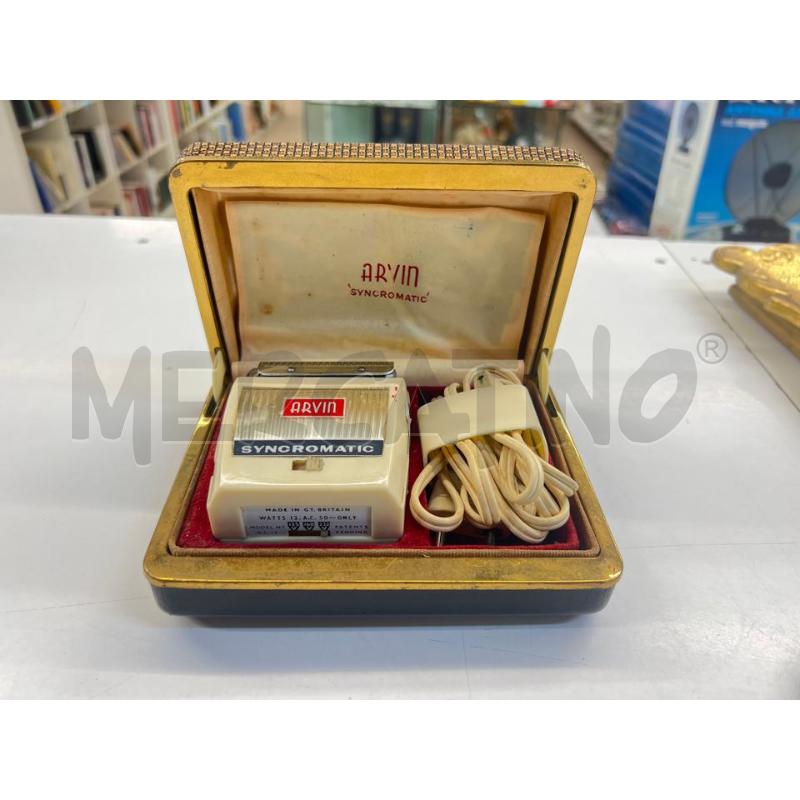 RASOIO ELETTRICO VECCHIO ARVIN SYNCHROMATIC CON SCATOLA | Mercatino dell'Usato Teramo 1