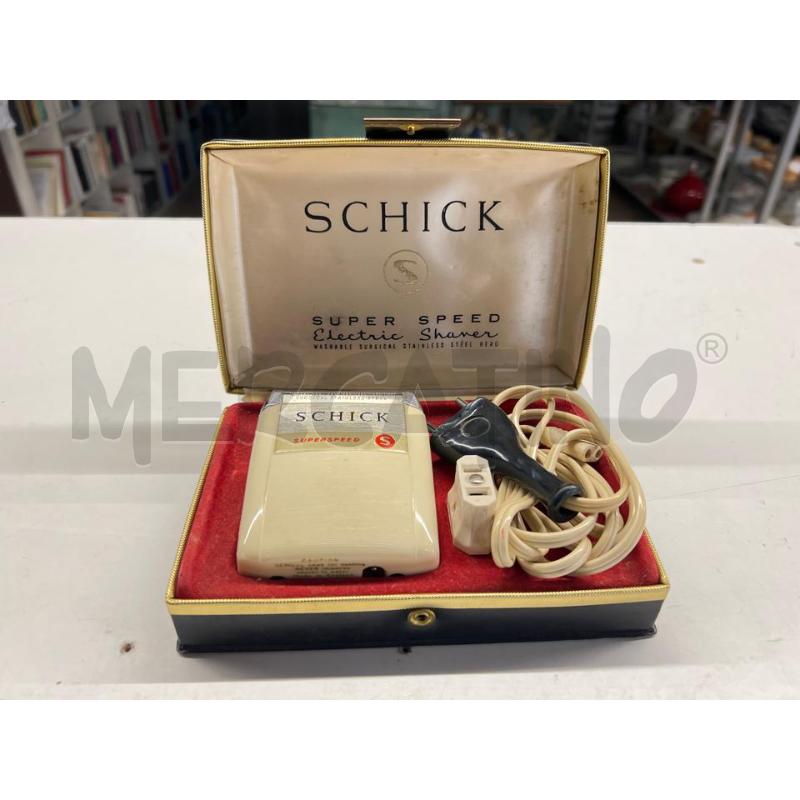 RASOIO ELETTRICO VINTAGE SCHICK SUPER SPEED ELECTRIC WAVE  | Mercatino dell'Usato Teramo 1