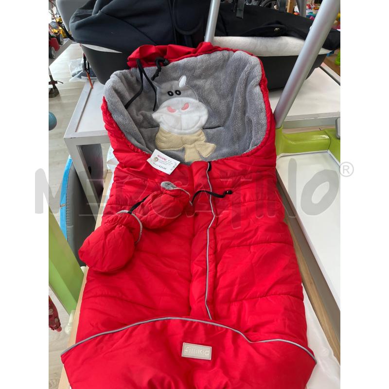 SACCO BEBÈ FILIKID ROSSO GRIGIO IPPOPOTAMO | Mercatino dell'Usato Teramo 1