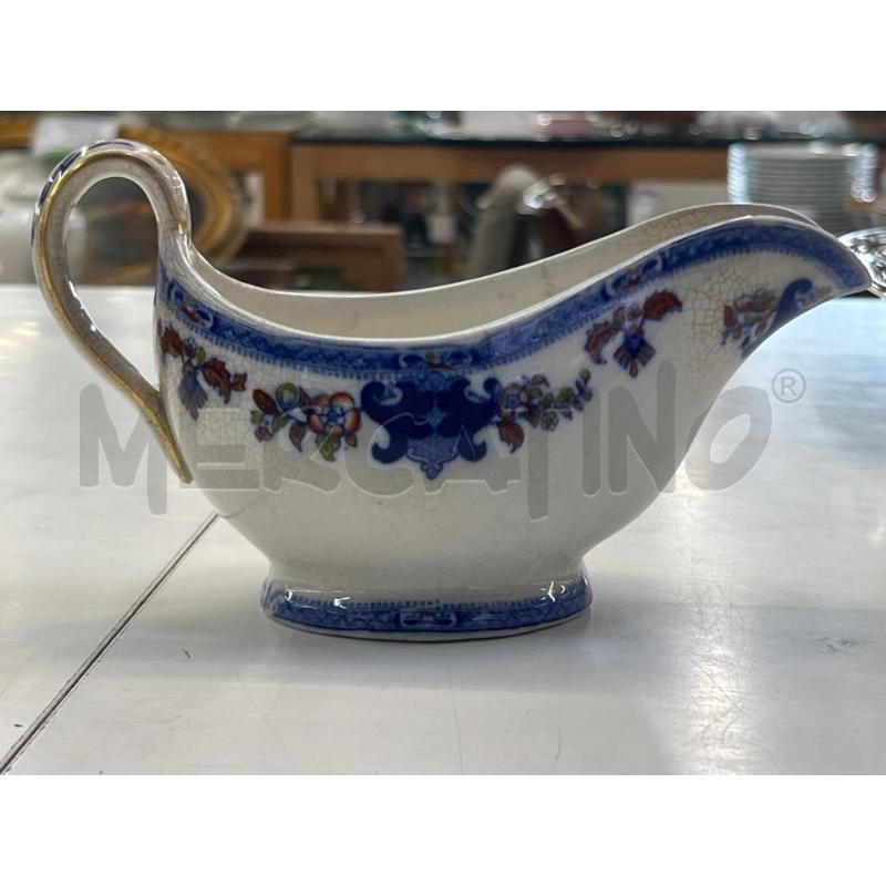 SALSIERA PORCELLANA FINITURE BLU | Mercatino dell'Usato Teramo 1