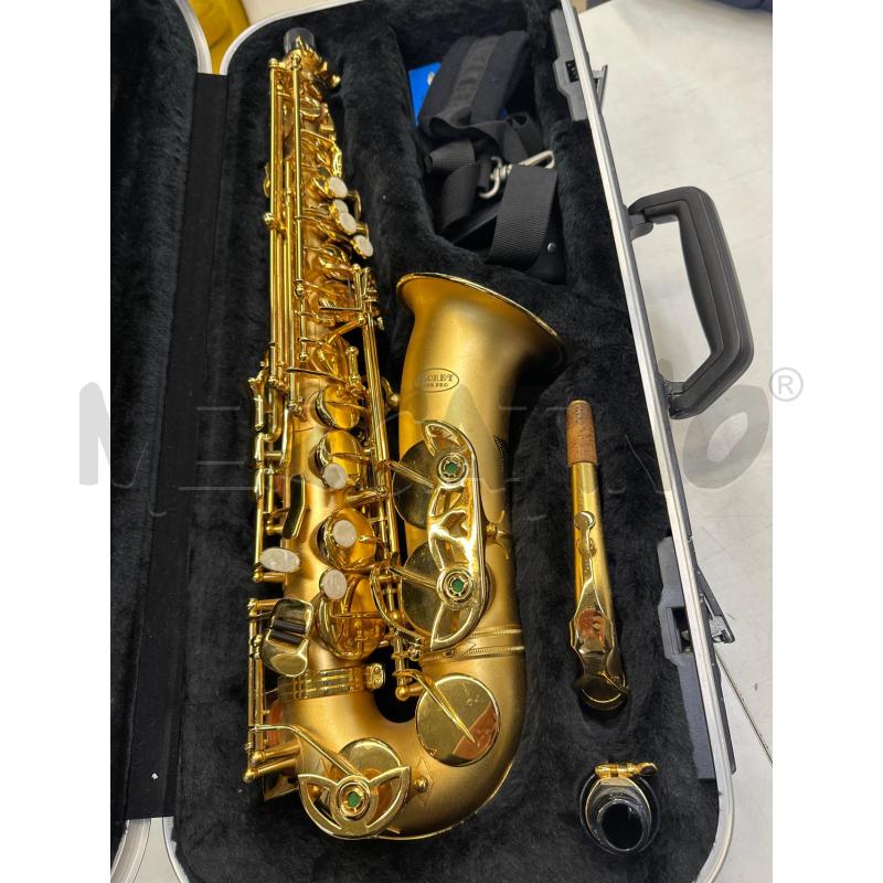 SASSOFONO CONTRALTO FLORET DORATO LINE PRO TASTI MADREPERLA + BOX | Mercatino dell'Usato Teramo 1