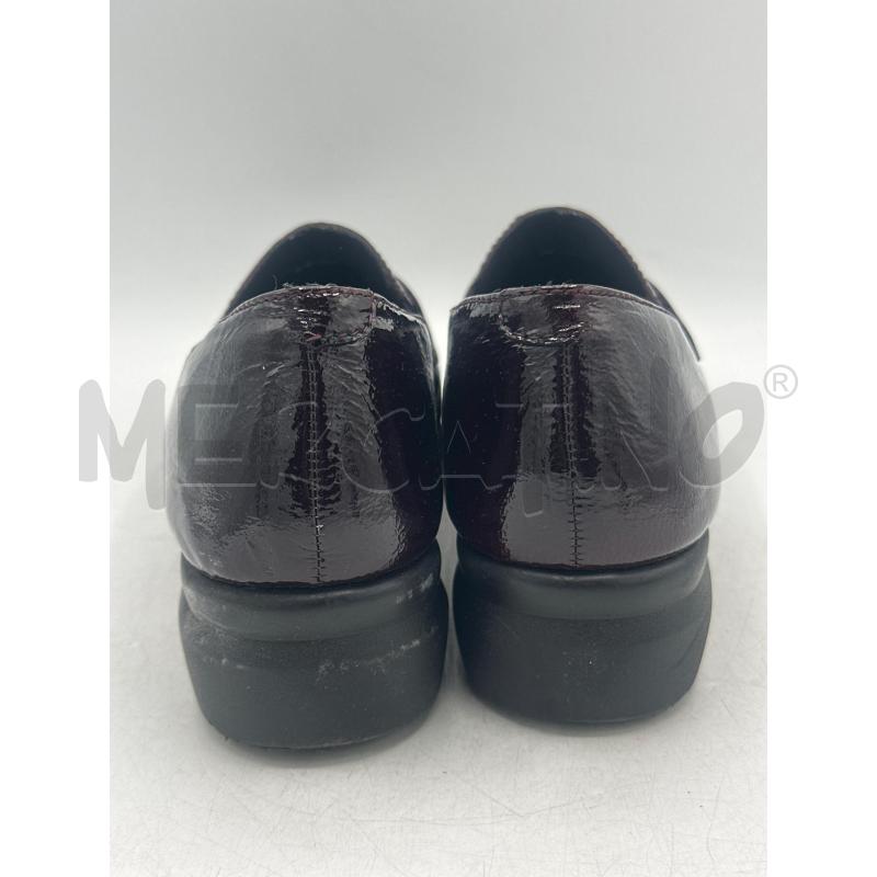 SCARPE DONNA MELLUSO BORDEAUX LUCIDO CON FRANGIA | Mercatino dell'Usato Teramo 4