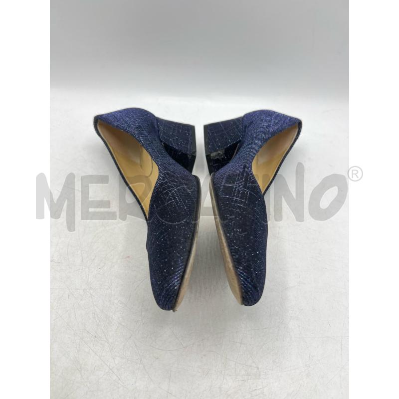 SCARPE TACCHI L'ARIANNA BLU LUREX TACCO BASSO | Mercatino dell'Usato Teramo 2