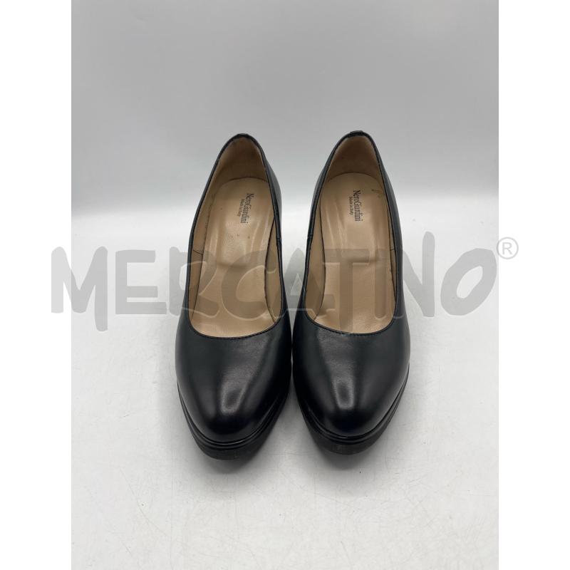 SCARPE TACCHI NERO GIARDINI NERE CON MINI PLATEAUX | Mercatino dell'Usato Teramo 1