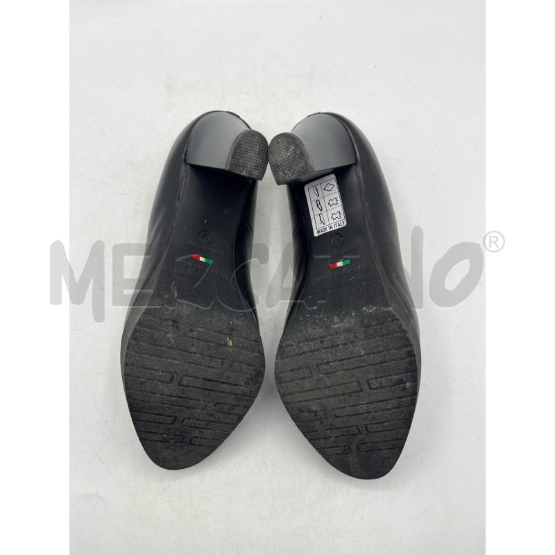 SCARPE TACCHI NERO GIARDINI NERE CON MINI PLATEAUX | Mercatino dell'Usato Teramo 5
