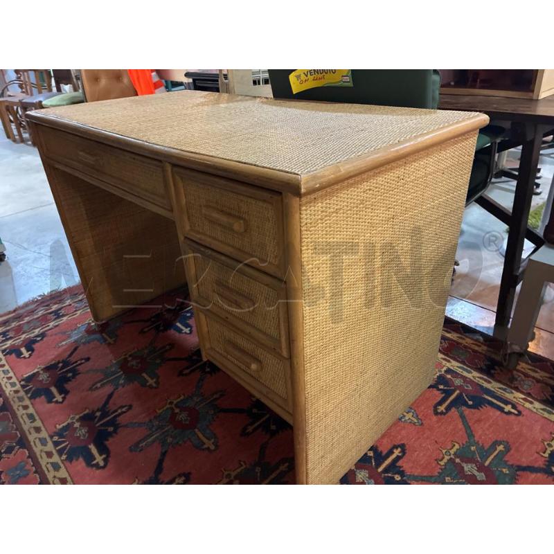 SCRIVANIA BAMBOO E RATTAN | Mercatino dell'Usato Teramo 2