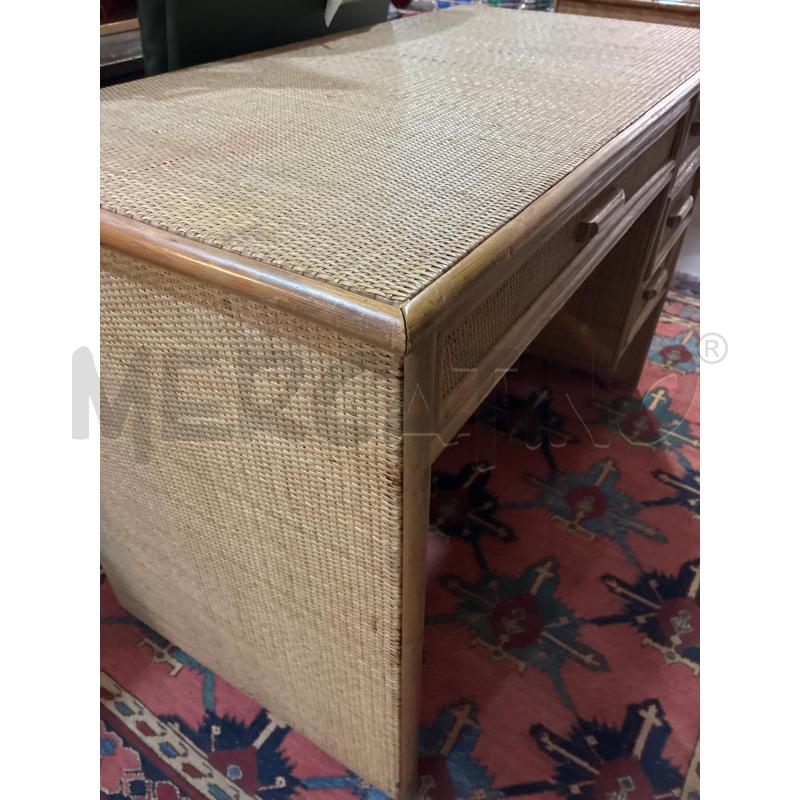 SCRIVANIA BAMBOO E RATTAN | Mercatino dell'Usato Teramo 3