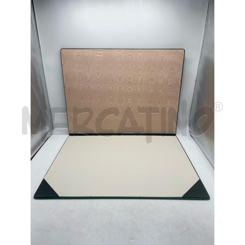 SCRIVANIA SET SOTTOMANO PELLE VERDE + PORTA PENNE E DATARIO + APRI BUSTE + PORTA  | Mercatino dell'Usato Teramo 4