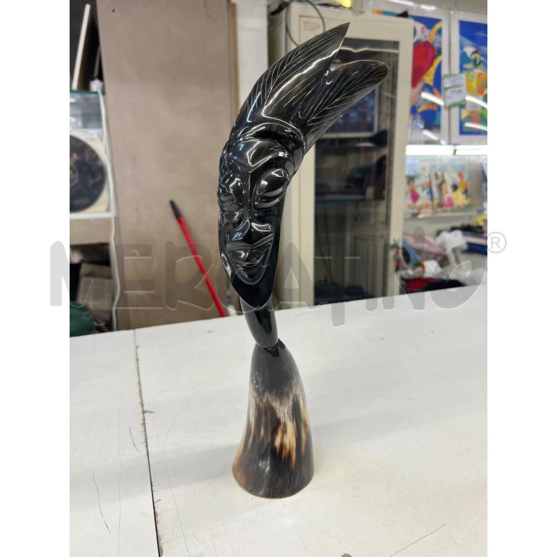 SCULTURA 2 CORNI CUBA CON VOLTO  | Mercatino dell'Usato Teramo 1