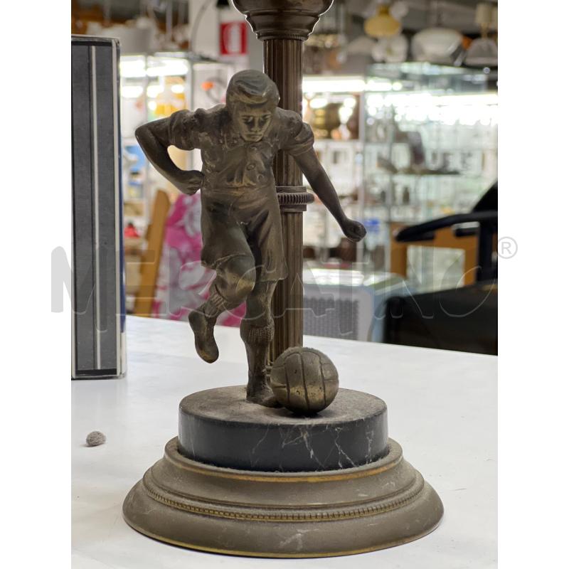 SCULTURA CALCIATORE EPOCA IN BR E BASE MARMO | Mercatino dell'Usato Teramo 1