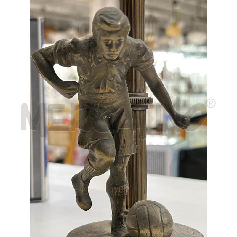 SCULTURA CALCIATORE EPOCA IN BR E BASE MARMO | Mercatino dell'Usato Teramo 2