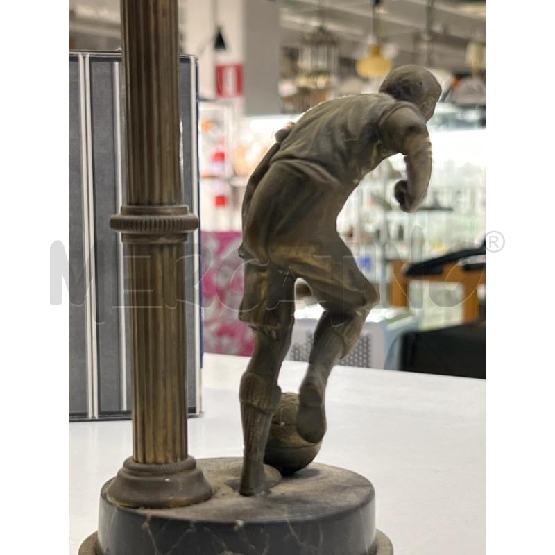 SCULTURA CALCIATORE EPOCA IN BR E BASE MARMO | Mercatino dell'Usato Teramo 3